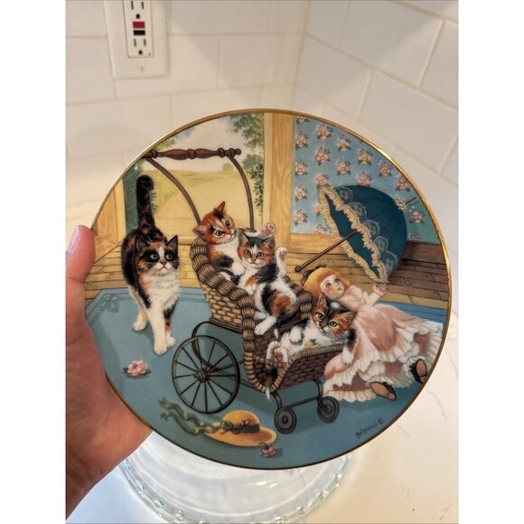 Country Kitties Stroller Derby By Gre Gerardi The Hamilton Collection Plate - Picture 4 of 16